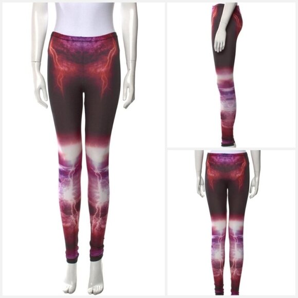 Mcq Alexander Mcqueen | Lightning Print Leggings - Picture 2 of 9